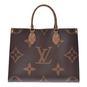 Louis Vuitton Monogram Reverse On the Go Brown Canvas Tote Bag